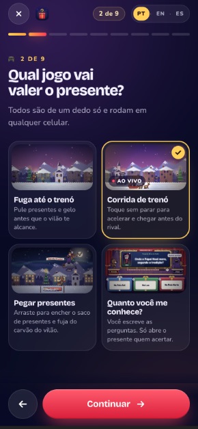Tela do criador